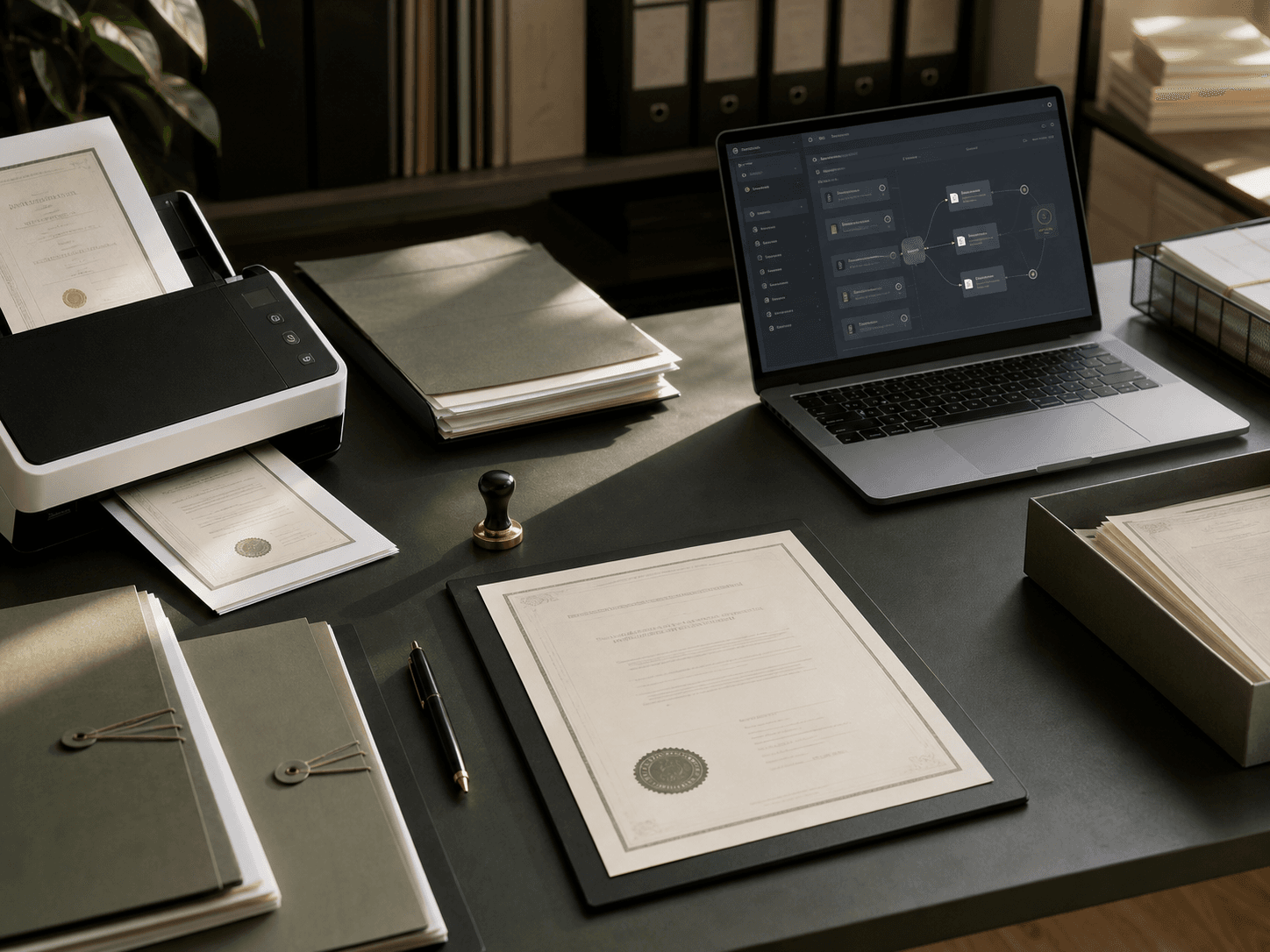 Diploma Verification Workflow editorial project visual